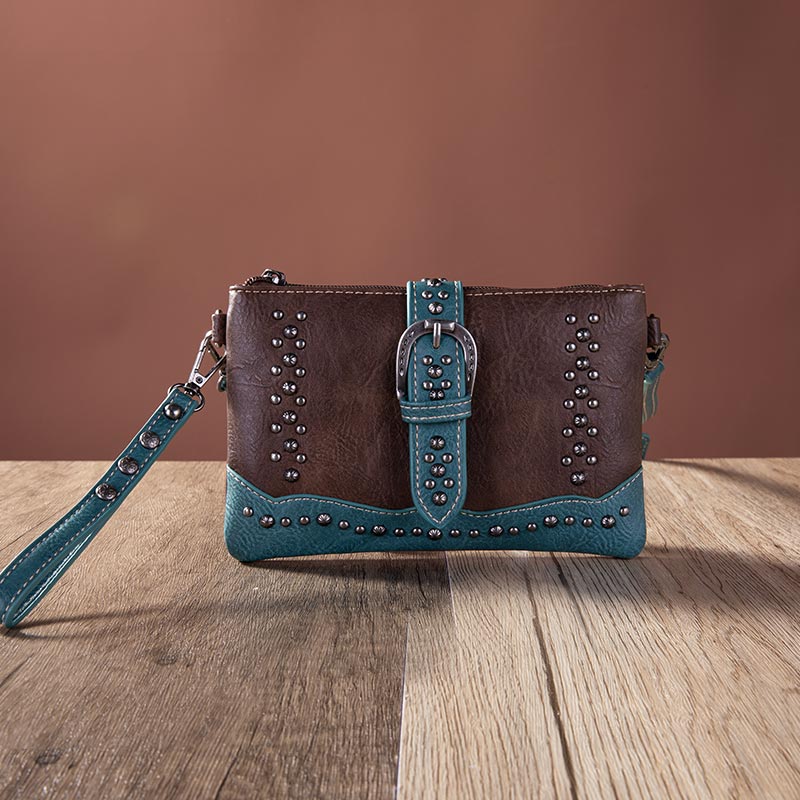 Montana West Buckle Collection Clutch/Crossbody