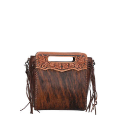 Montana West Western Tooled Hair-on Collection Concealed Carry Hobo