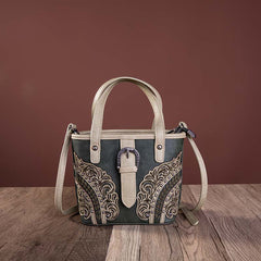 Montana West Cut-Out/Buckle Collection Small Tote/Crossbody