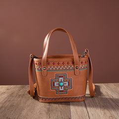 Montana West Concho Collection Small Tote/Crossbody