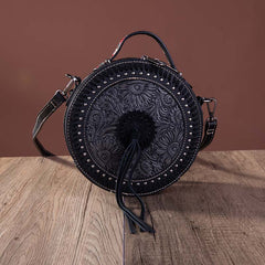Montana West Tooled Collection Canteen Bag/Crossbody