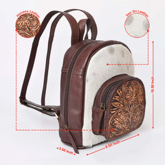 Montana West Genuine Leather Collection Hair-On Mini Backpack