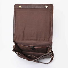 Montana West Genuine Oil Calf Leather Messenger Bag/ Laptop Briefcase