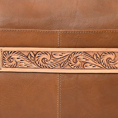 Montana West Genuine Oil Calf Leather Messenger Bag/ Laptop Briefcase