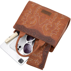 Wrangler Embroidered Boot Scroll Crossbody Purse