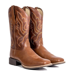Women's Flame Embroidered Cowboy Boots