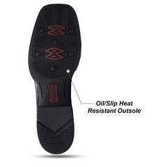 Women's Embroidered Wide Toe Western Boots