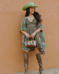 Wrangler Genuine Hair-On Cowhide Barrel Bag/Crossbody