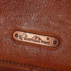 Montana West Hand Painted Genuine Leather Collection Concealed Carry Tote