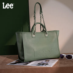 LEE Top Handle/Chain Strap Wide Tote