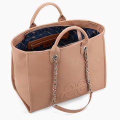 LEE Top Handle/Chain Strap Wide Tote