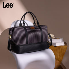LEE Striped Collection Canvas Duffle Bag