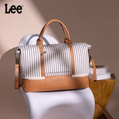 LEE Striped Collection Canvas Duffle Bag