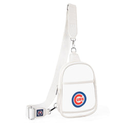 MLB-CB30-001 MLB Chicago Cubs Clear Mini Sling Stadium Bag