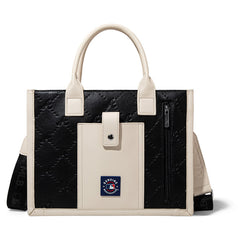 MLB Atlanta Braves Team Whipstitch Tote/Crossbody-Black
