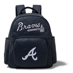 MLB Atlanta Braves Sports Baseball Backpack-Navy