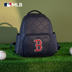 MLB Boston Red Sox Sports Baseball Backpack-Navy