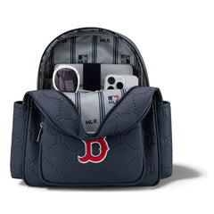 MLB Boston Red Sox Sports Baseball Backpack-Navy
