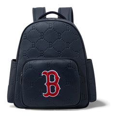 MLB Boston Red Sox Sports Baseball Backpack-Navy