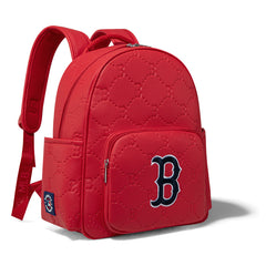 MLB Boston Red Sox Sports Baseball Backpack-Red