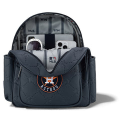 MLB Houston Astros Sports Baseball Backpack-Navy