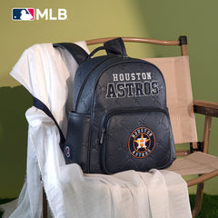 MLB Houston Astros Sports Baseball Backpack-Navy