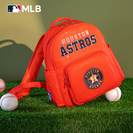 MLB Houston Astros Sports Baseball Backpack-Orange