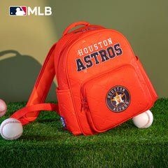 MLB Houston Astros Sports Baseball Backpack-Orange