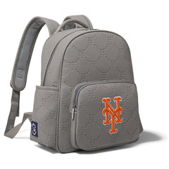 MLB New York Mets Sports Baseball Backpack-Grey