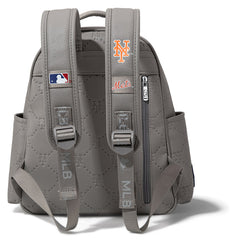MLB New York Mets Sports Baseball Backpack-Grey