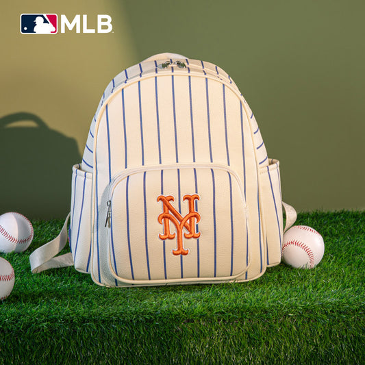 MLB New York Mets Sports Baseball Backpack-Stripe