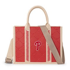 MLB Philadelphia Phillies Team Whipstitch Tote/Crossbody-Red