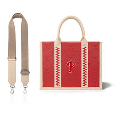 MLB Philadelphia Phillies Team Whipstitch Tote/Crossbody-Red