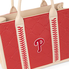 MLB Philadelphia Phillies Team Whipstitch Tote/Crossbody-Red
