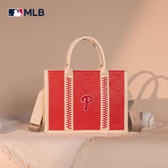 MLB Philadelphia Phillies Team Whipstitch Tote/Crossbody-Red