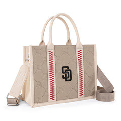 MLB San Diego Padres Team Whipstitch Tote/Crossbody-Camel