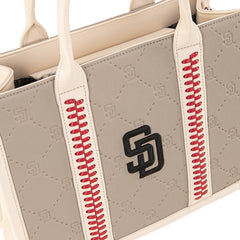 MLB San Diego Padres Team Whipstitch Tote/Crossbody-Camel