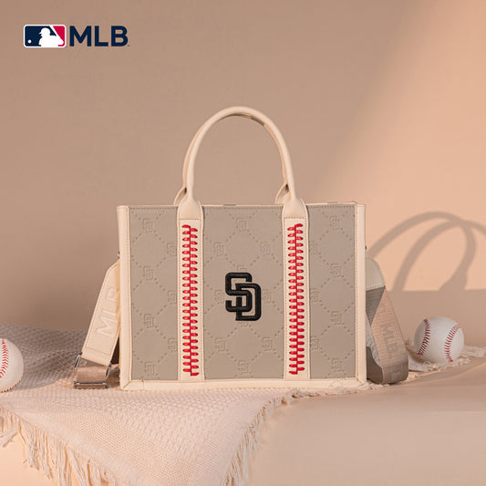 MLB San Diego Padres Team Whipstitch Tote/Crossbody-Camel
