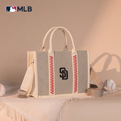 MLB San Diego Padres Team Whipstitch Tote/Crossbody-Camel