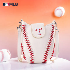 MLB Texas Rangers Leather Crossbody Bag