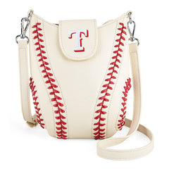 MLB Texas Rangers Leather Crossbody Bag
