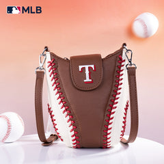 MLB Texas Rangers Leather Crossbody Bag