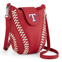 MLB Texas Rangers Leather Crossbody Bag