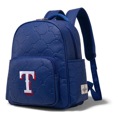 MLB Texas Rangers Sports Baseball Backpack-Blue