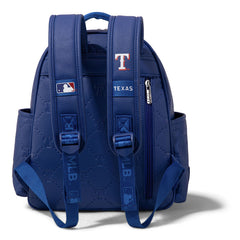 MLB Texas Rangers Sports Baseball Backpack-Blue