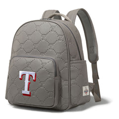 MLB Texas Rangers Sports Baseball Backpack-Grey