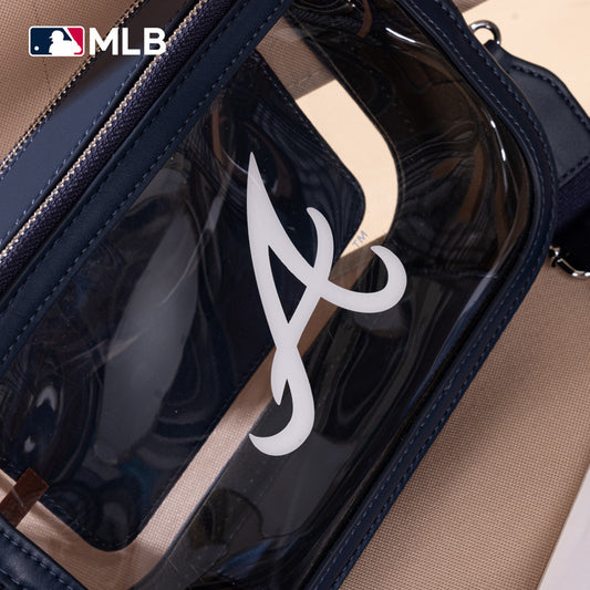 MLB Atlanta Braves Clear Crossbody Bag
