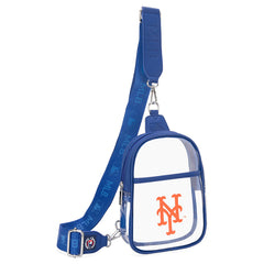 MLB New York Mets Team Clear Mini Sling Stadium Bag