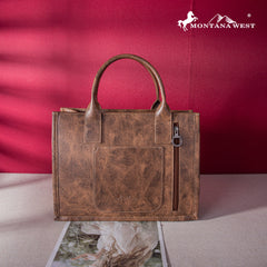 Montana West Whipstitch Concealed Carry Tote With Matching Bi-Fold Wallet