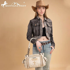 Montana West Whipstitch Collection Concealed Carry Satchel